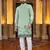  crochet embroidered  men's rayon kurta 