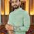   crochet embroidered  men's rayon kurta 