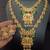 Gold plated pink green south indian bridal jewellery set-1