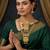 Gold plated pink green south indian bridal jewellery set-1