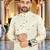   crochet embroidered  men's rayon kurta 