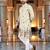   crochet embroidered  men's rayon kurta 