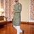 Mahendi -digital schifli embroidered  men's rayon kurta 
