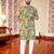 Multicolor -digital schifli embroidered  men's rayon kurta 