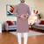  maroon chikankari embroidered  men's rayon kurta  