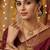 Matt finish pink green elegant south indian bridal jewellery set