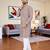  peach chikankari embroidered  men's rayon kurta  