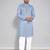Royal blue linen men's  kurta