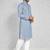 Royal blue linen men's  kurta