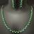 Emerald green solitaire cz stones jewellery set
