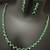 Emerald green solitaire cz stones jewellery set