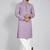 Wine linen men's  kurta
