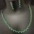 Emerald green solitaire cz stones jewellery set