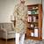 brown  crochet embroidered  men's rayon   kurta