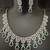 Cz emerald green white exclusive designer bridal jewellery set