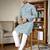  sky blue  crochet embroidered  men's rayon   kurta