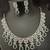 Cz emerald green white exclusive designer bridal jewellery set