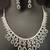 Cz emerald green white exclusive designer bridal jewellery set-1