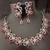 Cz red white exclusive designer bridal jewellery set-1