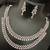 Cz pink white layered jewellery set