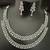 Cz mint green pink white layered jewellery set