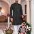 black  embroidered men's  silk kurta