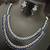 Cz blue white layered jewellery set