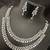 Cz full white layered jewellery set