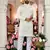  white  embroidered men's  silk kurta