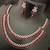 Cz red white layered jewellery set