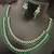 Cz green white layered jewellery set