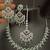 Cz emerald green white 4pc bridal jewellery set