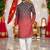  Multicolor crochet embroidered men's  rayon kurta