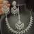 Cz mint green white 4pc bridal jewellery set