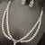 Cz pink white layered long jewellery set