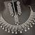 Full cz white 4pc bridal jewellery set