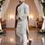  grey  schifli embroidered men's  art silk kurta