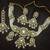 White moissanite stones pearls bandhai exclusive jewellery set