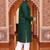  green  linen plain men's kurta