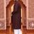  maroon  linen plain men's kurta