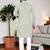 pistaa chikankari embroidered men's  rayon kurta