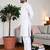 whitee chikankari embroidered men's  rayon kurta