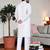 whitee chikankari embroidered men's  rayon kurta