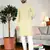 yelloww chikankari embroidered men's  rayon kurta