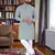 green  chikankari embroidered men's  rayon kurta