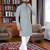 green  chikankari embroidered men's  rayon kurta
