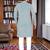 green  chikankari embroidered men's  rayon kurta