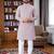 pinkk  chikankari embroidered men's  rayon kurta