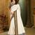 White black blended cotton  zari work saree with blouse