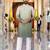  green  crochet embroidered men's  rayon kurta